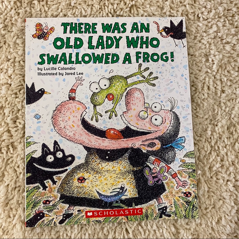 There was an old lady who swallowed a frog!